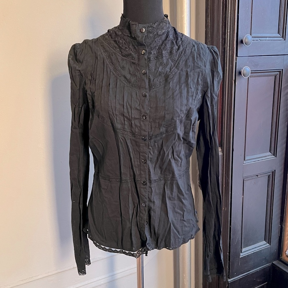 ❤️Like Farm Rio Vintage Victorian Puff Sleeve Blouse